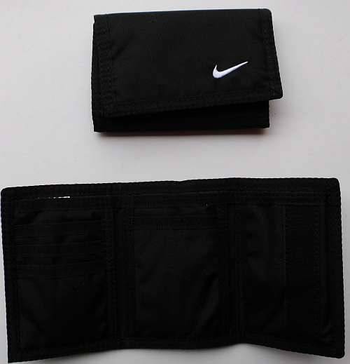Nike Wallet - Zipped coin pocket - black