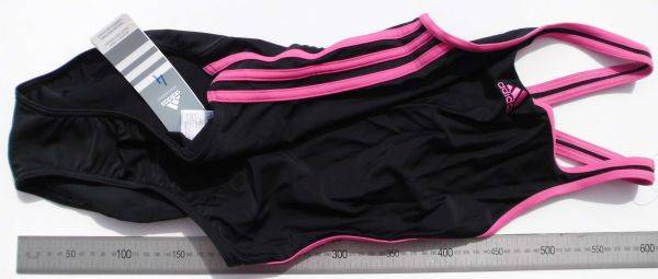 4 :: Adidas Costume :: Size 30 :: Black with pink stripes