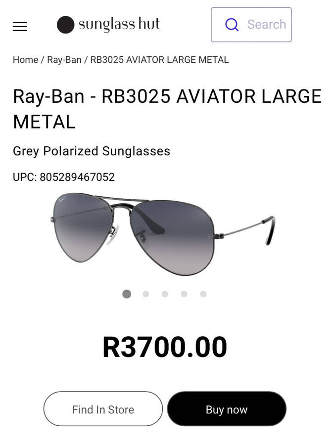 Rayban Aviator Classic