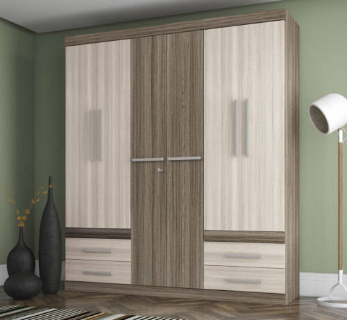 Wardrobe 6 Doors and 4 Drawers