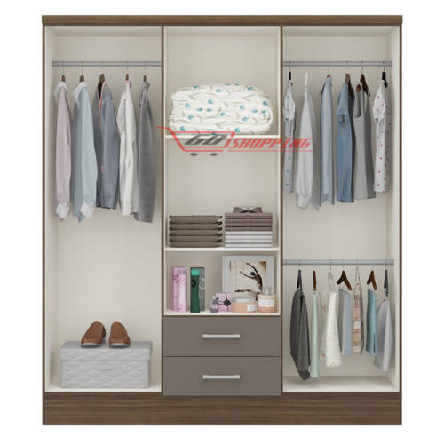 Wardrobe 6 Doors and 2 Drawers