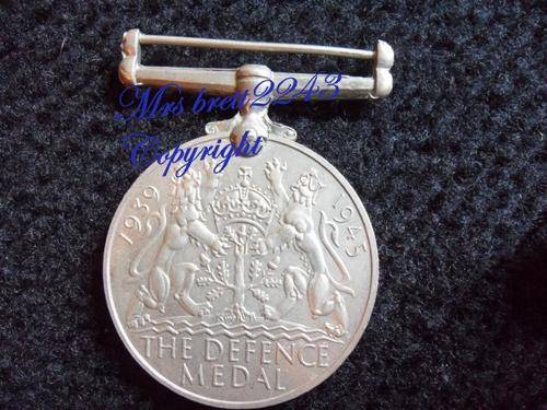 WW2 Defence Medal ~ Awarded To 296849 M J Bezuidenhout