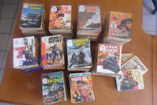AWESOME LOT of 430 COLLECTABLE MILITARY WAR COMIC BOOKS