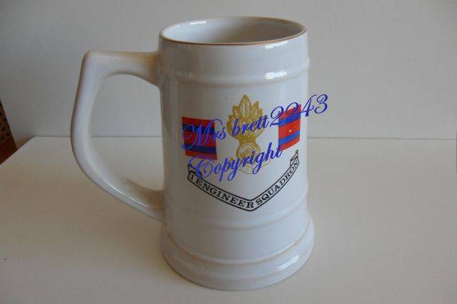RHODESIA 1 ENGINEER SQUADRON BEER MUG