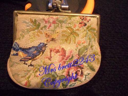 Vintage Embroidered Money Purse