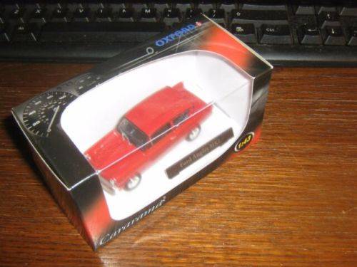 FORD ANGLIA MODEL CAR RED 1960`S 105E 2 DOOR SALOON