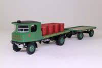 Sentinel Steam Wagon, Flatbed & Trailer, Morris`s Shrewsbury, Oil Drum Load