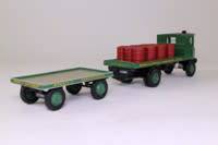 Sentinel Steam Wagon, Flatbed & Trailer, Morris`s Shrewsbury, Oil Drum Load