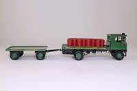 Sentinel Steam Wagon, Flatbed & Trailer, Morris`s Shrewsbury, Oil Drum Load