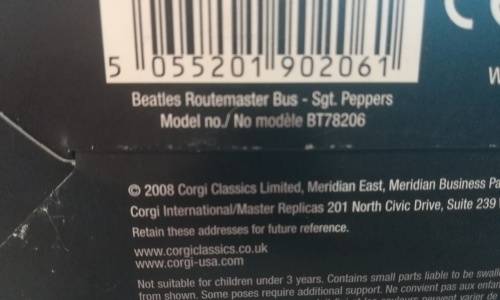 Sgt Peppers Lonely Hearts Album Cover Routemaster