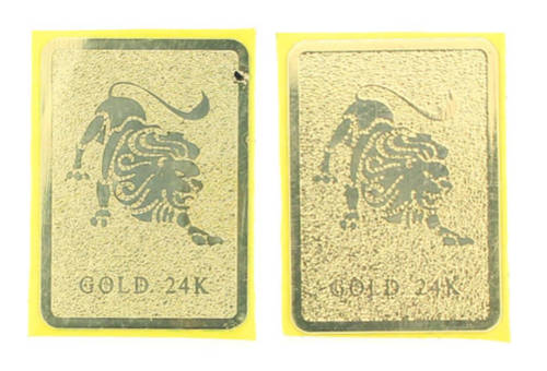 ASA AS-200 Cell Phone Anti-Radiation Stickers (2-Piece Pack, Gold)..!