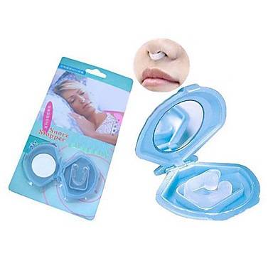 Rubber Anti-Snoring Peaceful Sleep Snoring Stop Nose Clip Device (Blue)..!