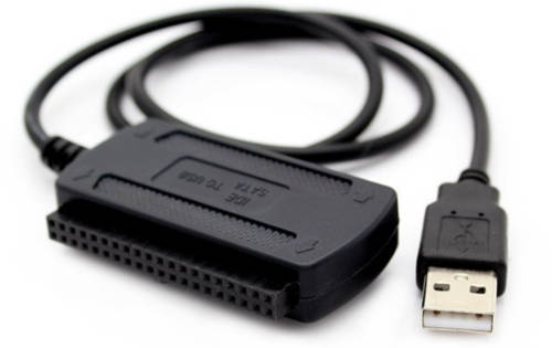 USB 2.0 to SATA / IDE Cable 54cm (Black)..!