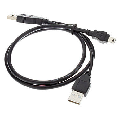 Sync and Charge 72cm Mini USB Male to USB Male Cable (Black)..!