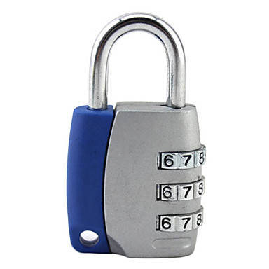 Aluminium Alloy 2-Color 3-digit Combination Padlock (Random Color)..!