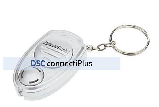 Portable Mini Electronic Ultrasounic Pest Bug Repeller Anti Mosquito Fly Insect with Keychain (Silve