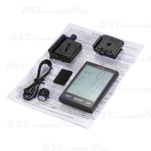 Wireless Water Resistant Bicycle Speedometer Odometer Bike Computer w/ Temperature & Backlight !!!