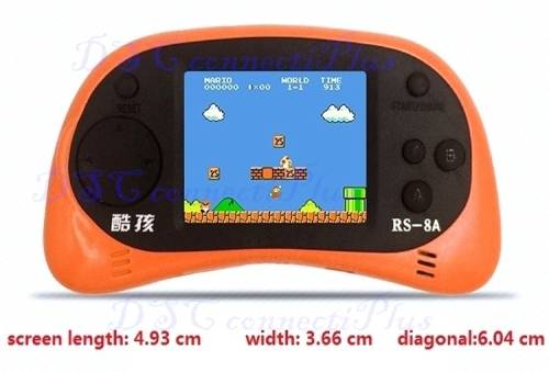 Video Game Console 8 Bit Colour Screen 2.5 inch Handheld Game Player Built-in 260 Games (Sky Blue) !