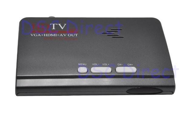Digital Terrestrial HD 1080P DVB-T/T2 TV Box VGA AV CVBS Tuner Receiver w/ Remote Control (Grey)..!