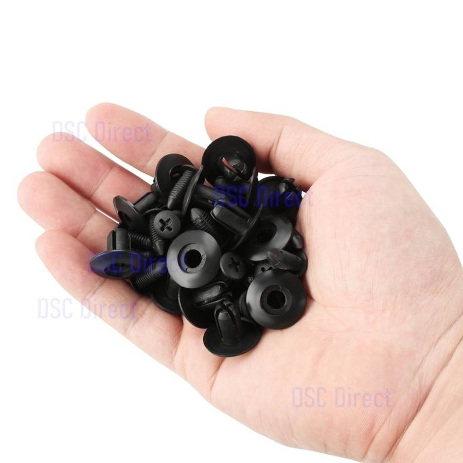Push Type Car Auto Retainer Clip (Black)..!