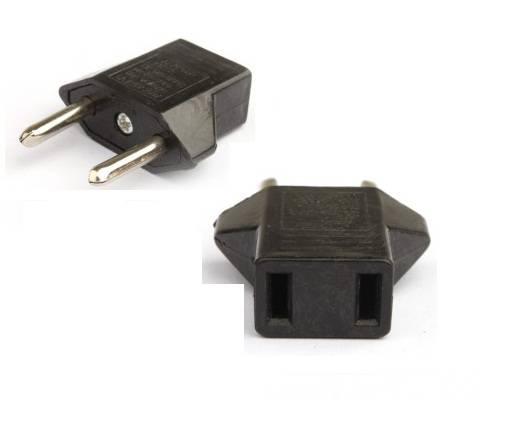 Compact Power Socket Travel Conversion Adapter (US to EU)..!