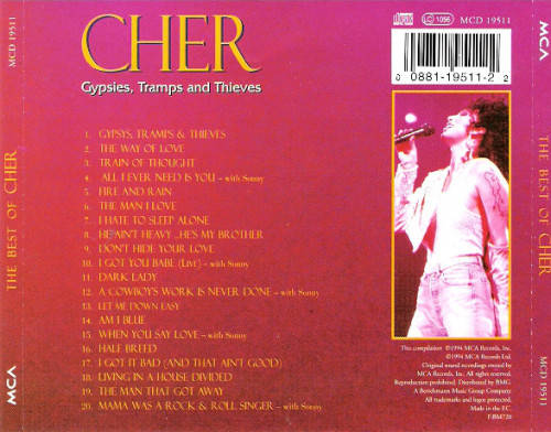 CD - CHER - GYPSIES, TRAMPS AND THIEVES