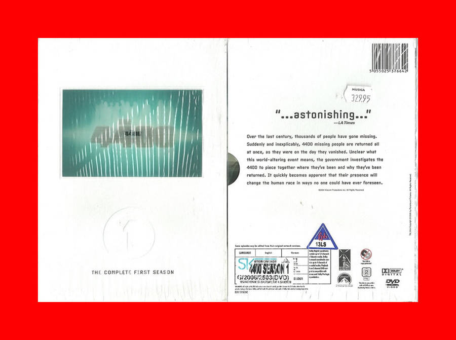 DVD - THE 4400 SEASON 1   -  REGION 2 EDITION