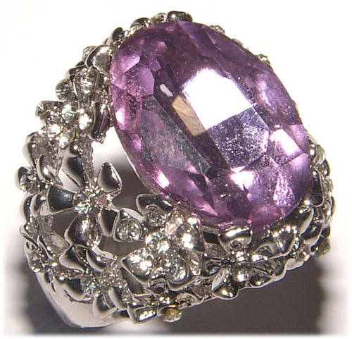 BEAUTIFUL CZ AND RHINESTONE ENCRUSTED DRESS RING - ***NEW STOCK***!