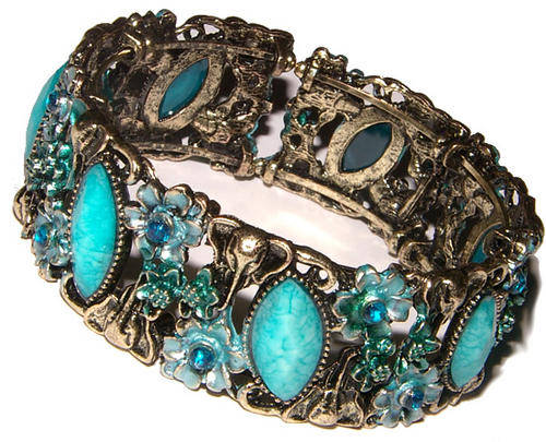 ***STUNNING!!!*** DESIGNER INSPIRED VINTAGE STYLE FLORAL BANGLE!