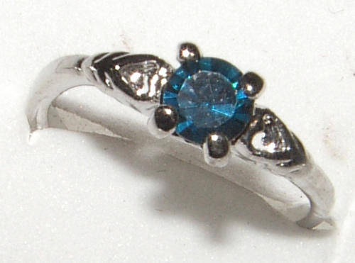 ***STOCK CLEARANCE SALE!*** CUTE RHINESTONE CRYSTAL RING - SIZE  O / 7.25!