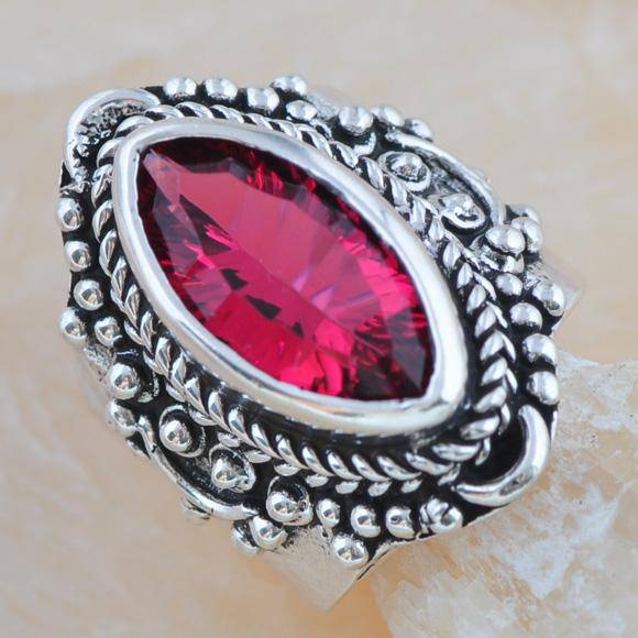 ***WOAW!***A STUNNING STUNNING NATURAL RED TOPAZ LADIES RING!!!!!