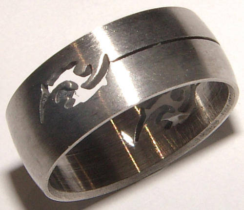 ***SALE ITEM*** SOLID STAINLESS STEEL RING SIZE P!.