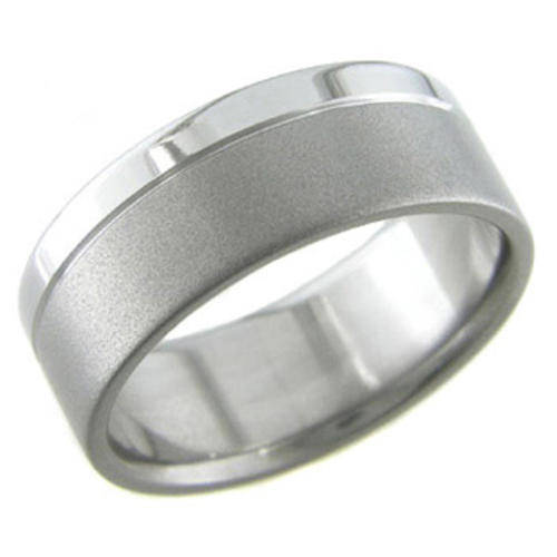 ***NEW*** SOLID TITANIUM  BAND RING!.