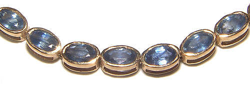 ***BEAUTIFUL ITEM!!***GORGEOUS NATURAL SAPPHIRE TENNIS BRACELET!