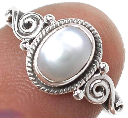 ***WOAW!!!*** GORGEOUS MABE PEARL IN SOLID STERLING SILVER RING!!!