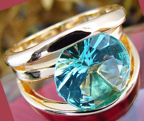 ***GORGEOUS!!***STUNNING YELLOW GP DRESS RING!!!