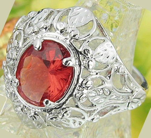 ***GORGEOUS!!***STUNNING WHITE GP DRESS RING!!!