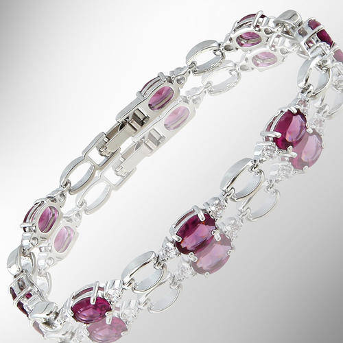 ***BEAUTIFUL ITEM!!***GORGEOUS AMETHYST TENNIS  BRACELET!
