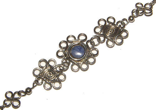 **REAL NON TARNISH ALLOY** - STUNNING NATURAL GEMSTONE BRACELET!