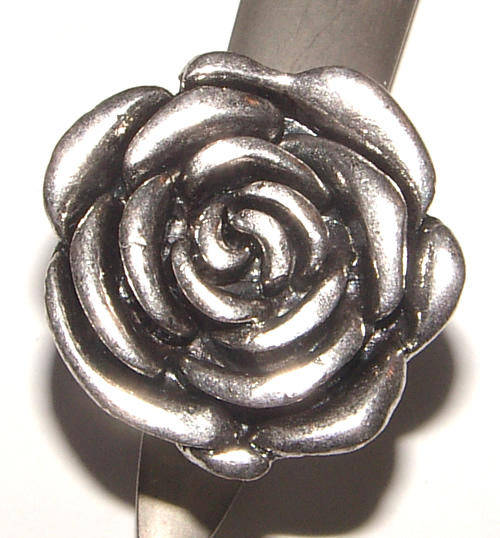 ***GORGEOUS!!***TIBETAN SILVER ROSE BLING  RING - NEW!
