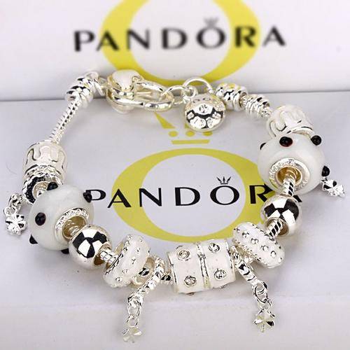 ***CHARM-ING!*** SILVER EUROPEAN/PANDORA CHARM BRACELET - ADORABLE!