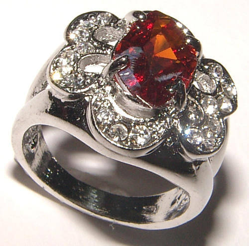 **BEAUTIFUL CZ AND RHINESTONE ENCRUSTED DRESS RING!