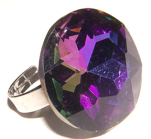 **GORGEOUS** ADJUSTABLE FASHION CRYSTAL DRESS RING - NEW!