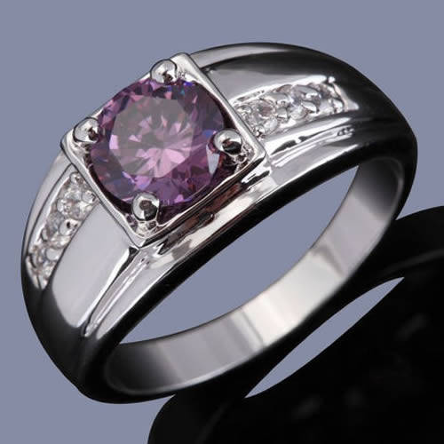 ***WOAW!!!***STUNNING AMETHYST AND TOPAZ WHITE GOLD RING!!!
