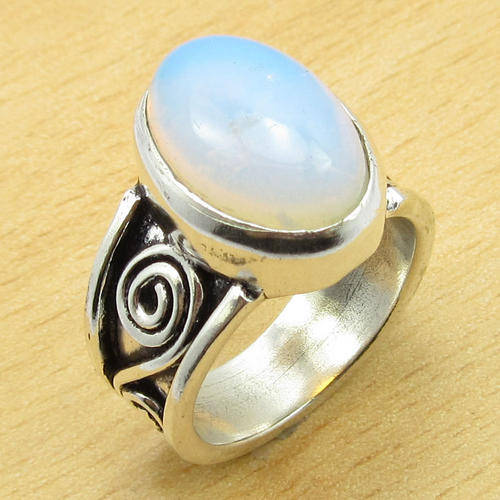 INDIA RANGE!! - GORGEOUS NATURAL OPAL STERLING SILVER RING!!
