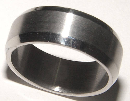 **COMFORTABLE DESIGN*** SOLID STAINLESS STEEL BAND RING NEW!!
