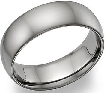 ***ELEGANT!!*** SOLID TITANIUM MEN'S BAND RING NEW!!