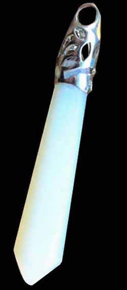 FAIRYTALE COLLECTION!! - GORGEOUS NATURAL HEXAGONAL OPALITE LINEAR PENDANT!!