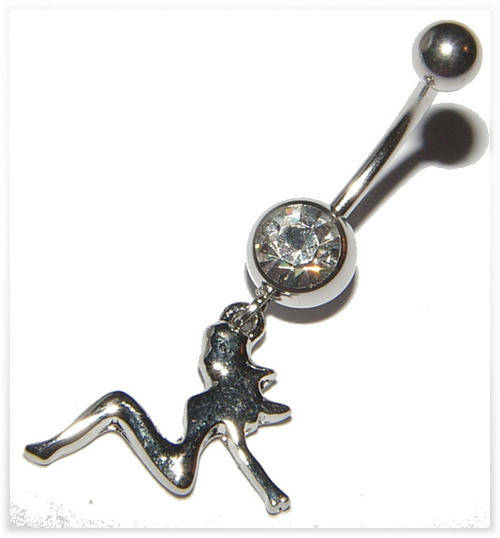 Crystal Dangling Naval Jewellery!
