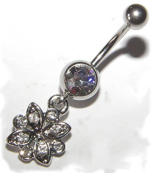 Crystal Dangling Naval Jewellery!